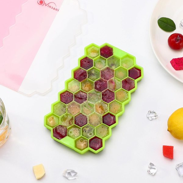 VINSANI 2 PACK ICE CUBE TRAY HEXAGON GREEN 0000361 - Image 5
