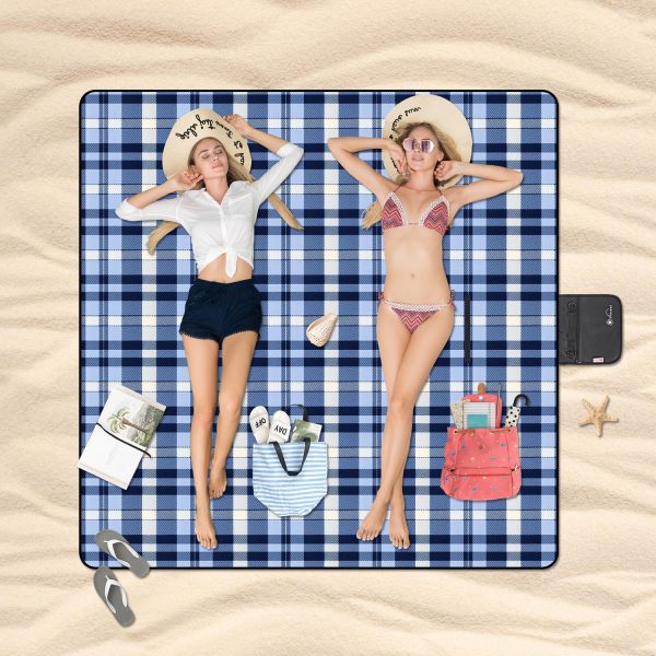 Vinsani Checkered 200X200cm Picnic Rug 0000297 - Image 4
