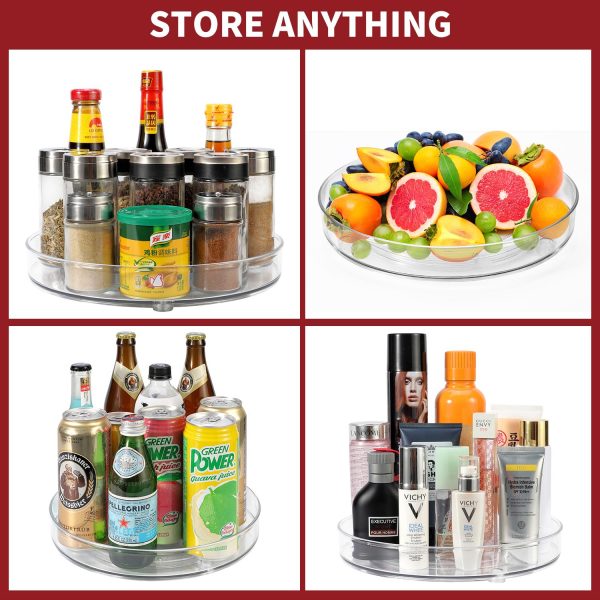 VINSANI TRANSPARENT TURNTABLE ORGANIZER M 0000425 - Image 6