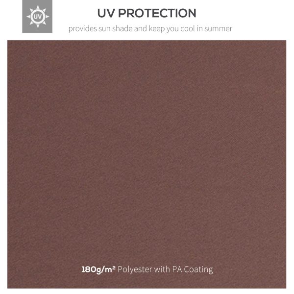 Gazebo Replacement Top Cover, 2-Tier, 3x4 m-Brown - Image 5