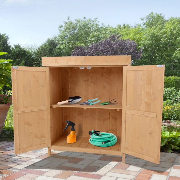 Outdoor Garden Storage Shed, Cedarwood-Burlywood Colour