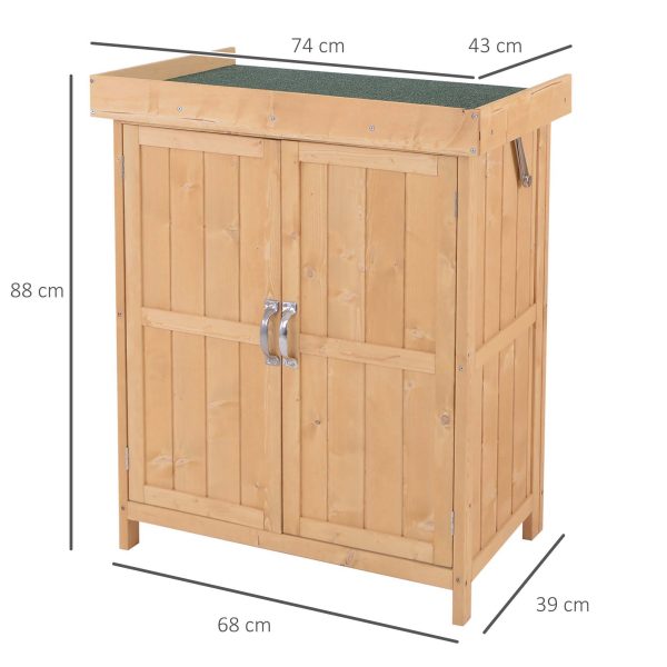 Outdoor Garden Storage Shed, Cedarwood-Burlywood Colour - Image 2