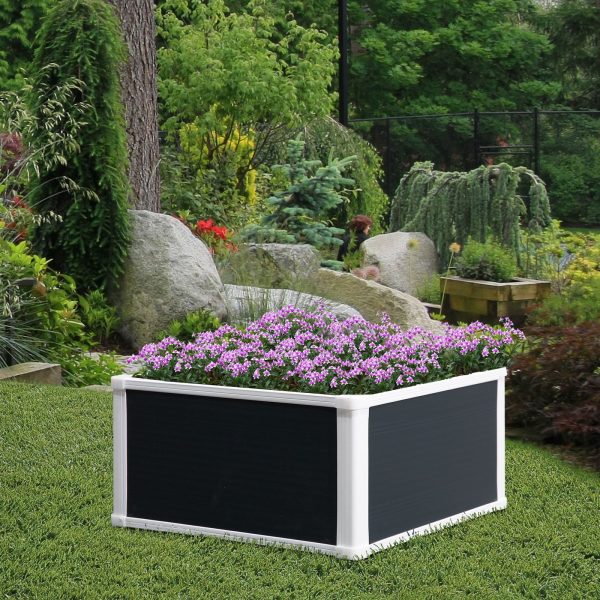 Garden Raised Bed Planter Grow Containers Flower Pot PP 60 x 60cm