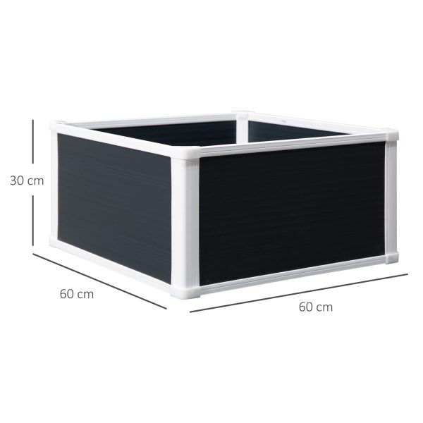 Garden Raised Bed Planter Grow Containers Flower Pot PP 60 x 60cm - Image 2