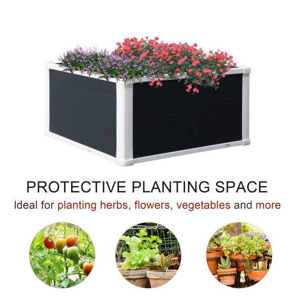 Garden Raised Bed Planter Grow Containers Flower Pot PP 60 x 60cm - Image 3