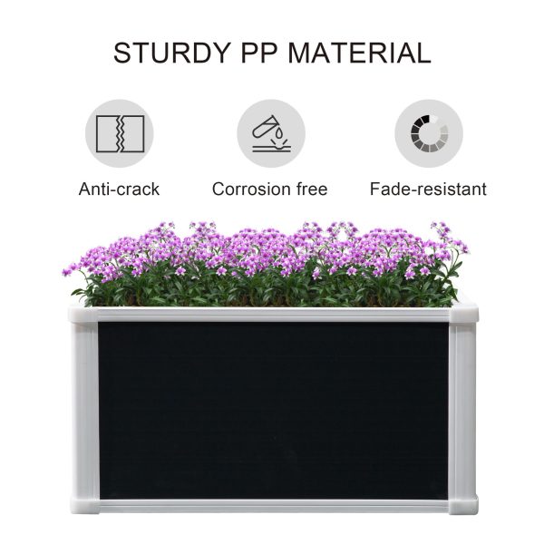 Garden Raised Bed Planter Grow Containers Flower Pot PP 60 x 60cm - Image 4