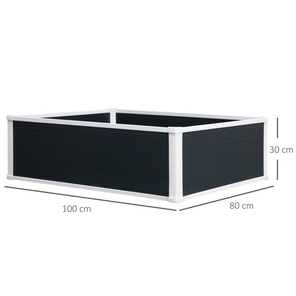 Garden Raised Bed Planter Grow Containers Flower Pot PP 100 x 80cm - Image 2