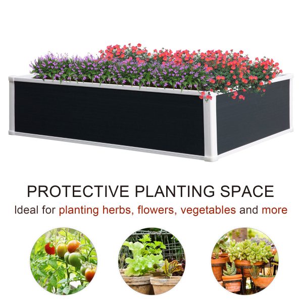 Garden Raised Bed Planter Grow Containers Flower Pot PP 120 x 90cm - Image 3