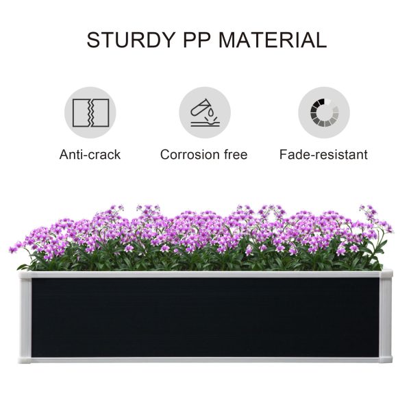 Garden Raised Bed Planter Grow Containers Flower Pot PP 120 x 90cm - Image 5