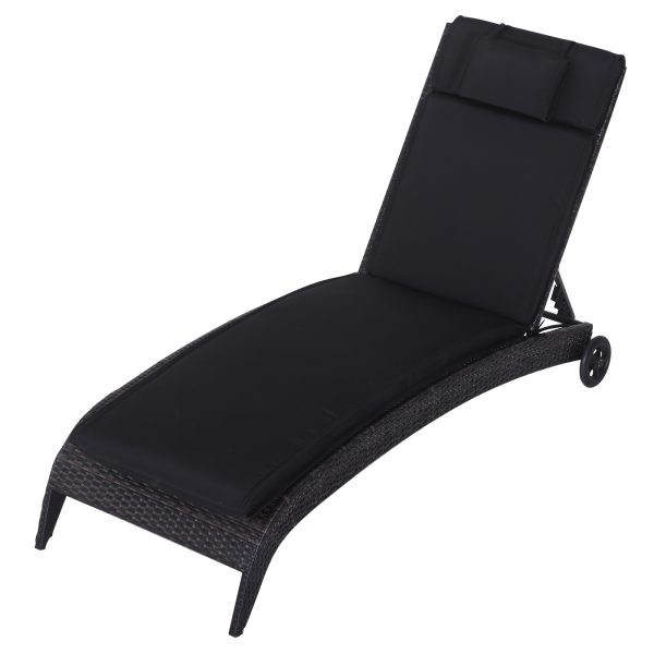 Garden Sun Lounger Chair Cushion Reclining Relaxer Indoor Outdoor - Image 7