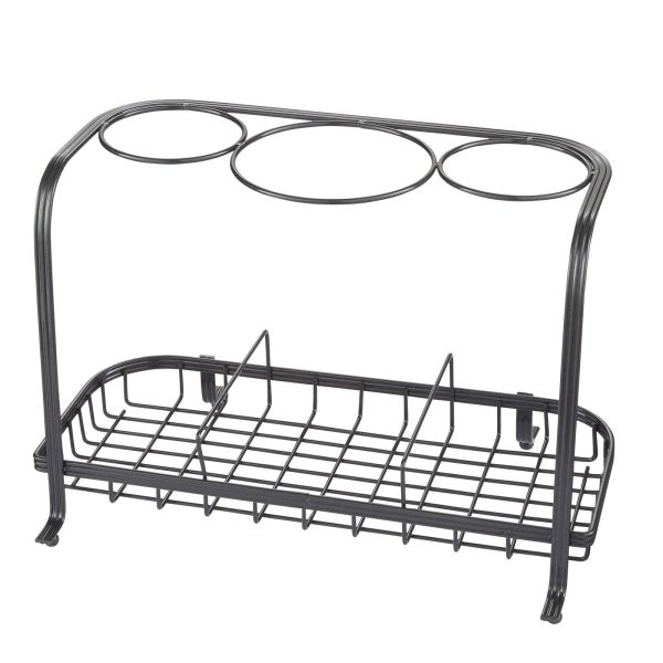 Freestanding Hair Dryer & Straighteners Holder Storage Stand Cable Tidy in Graphite - Image 2
