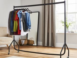 6ft Long x 5ft Tall Quality Heavy Duty Clothes Rail Black