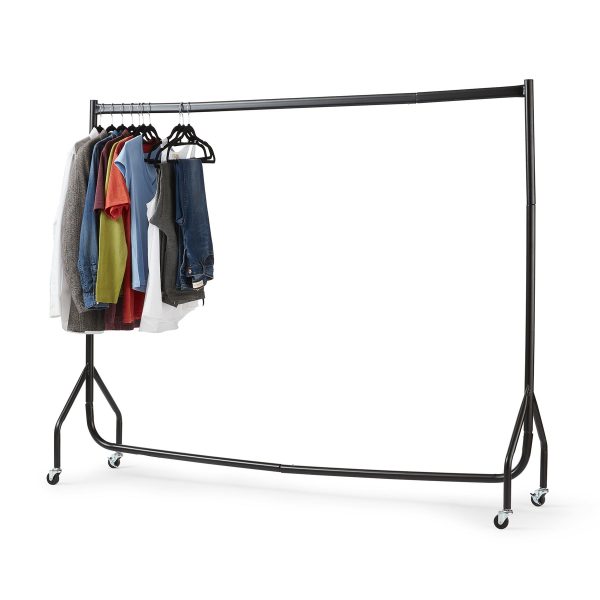 6ft Long x 5ft Tall Quality Heavy Duty Clothes Rail Black - Image 4