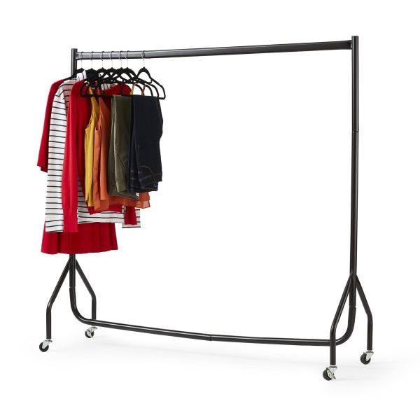 5ft Long x 5ft Tall Quality Heavy Duty Clothes Rail Black - Image 2