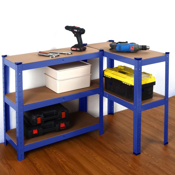 Heavy Duty Steel & MDF 5 Tier Racking in Blue - Image 3