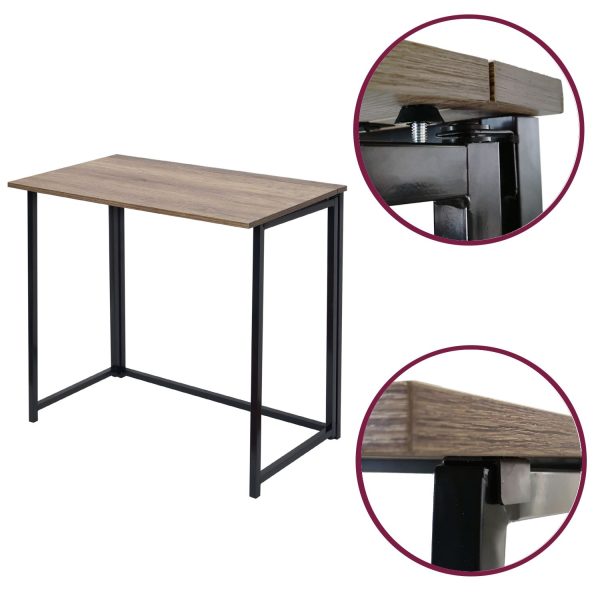 Folding Table In Black Powder Coating - Image 2