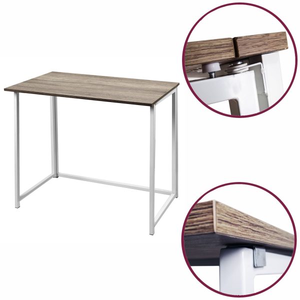 Folding Table In White Powder Coating - Image 6