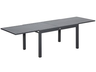 Extendable Garden Table 10 Seater for Lawn Balcony and Backyard Grey Outsunny