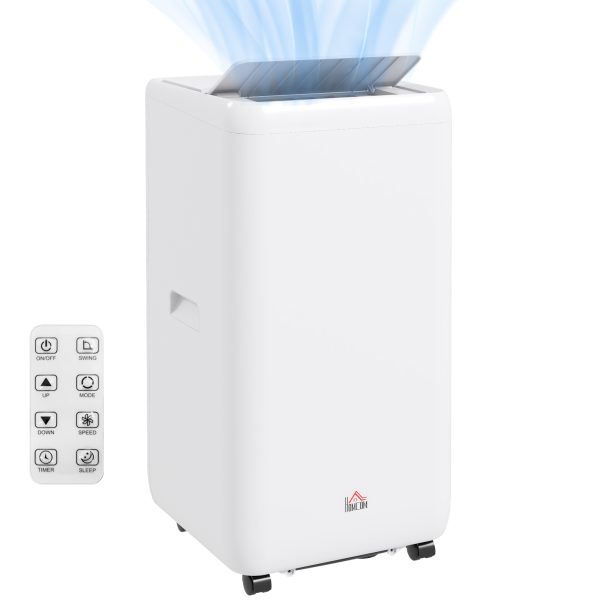 HOMCOM 12,000 BTU Portable Air Conditioner with 28mÂ², Sleep Mode, Dehumidifier