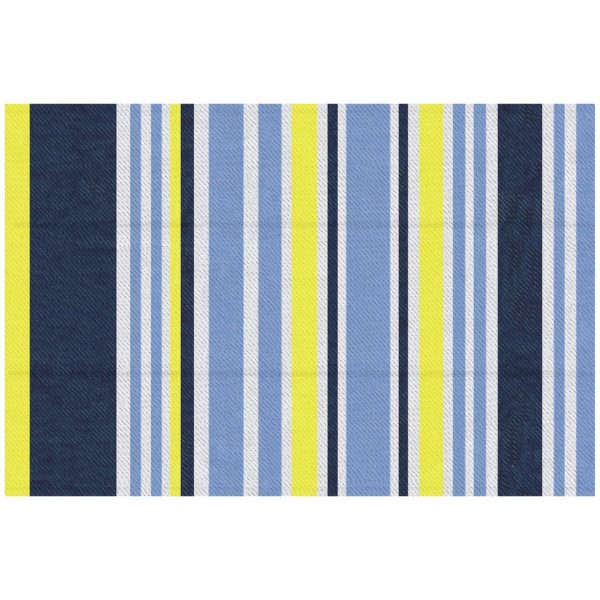 Reversible Outdoor Rug for RV Camping Beach, Plastic Straw Mat, 121 x 182 cm
