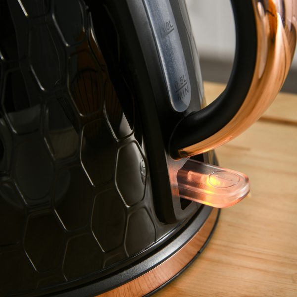 HOMCOM 1.7L Kettle and Toaster Set with Defrost, Reheat and Crumb Tray, Black - Image 8