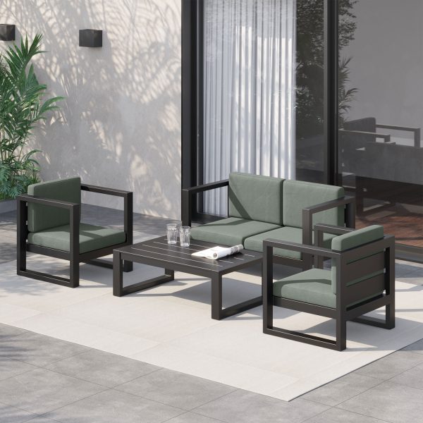 Cushion Cover Replacement Patio Rattan Furniture Seat Cover Grey - Image 2