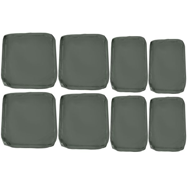 Cushion Cover Replacement Patio Rattan Furniture Seat Cover Grey