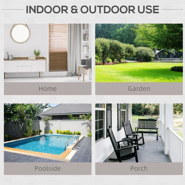 Rattan Outdoor Garden Single Sofa Armchair Grey - Image 7