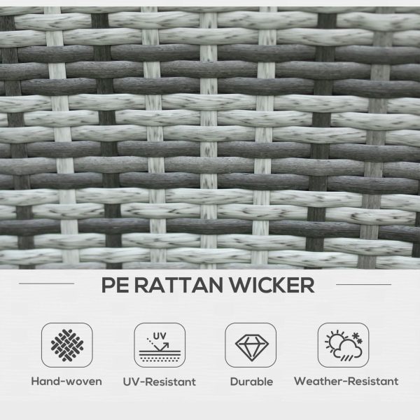 7pc Rattan Garden Furniture Dining Set Wicker Patio Conservatory Seater - Image 3
