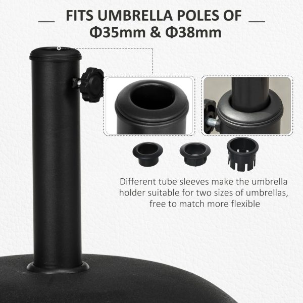 20 kg Umbrella Base-Grey/Black - Image 4