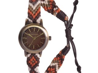 Kahuna Ladies Brown dial with Fabric Strap Friendship Watch KLF-0022L  - CLEARANCE NEEDS RE-BATTERY