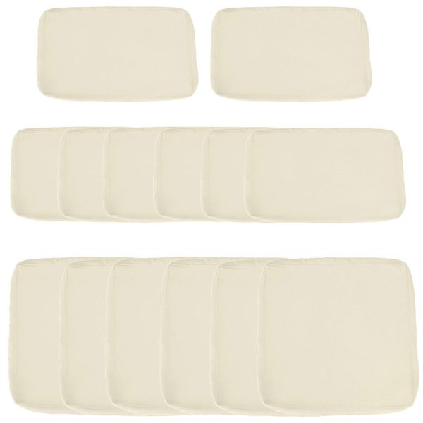 12-Piece Cusion Replacement for Outdoor Garden Rattan Furniture Beige
