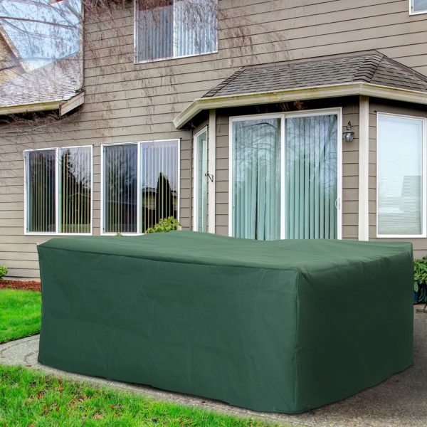 UV /Rain Protective Cover, 245x165x55 cm-Green Outsunny - Image 2