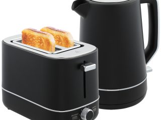 HOMCOM 1.7L 3000W Fast Boil Electric Kettle and 2 Slice Toaster Set