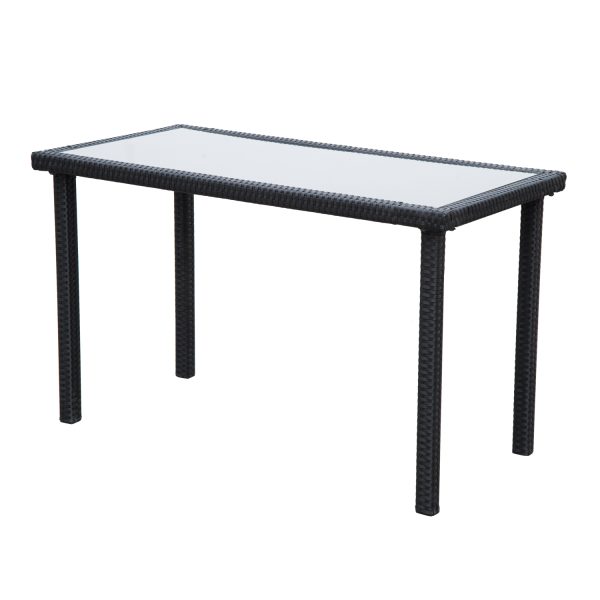 5 P? Rattan Set-Black/Creamy White - Image 8