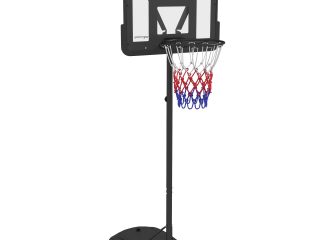 SPORTNOW 1.7-2.3m Basketball Hoop and Stand with Weighted Base, Wheels - Black