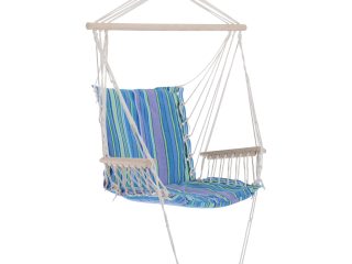 Hanging Swing Chair-Multi-Color/White Rope