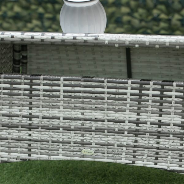 7pc Rattan Garden Furniture Dining Set Wicker Patio Conservatory Seater - Image 8