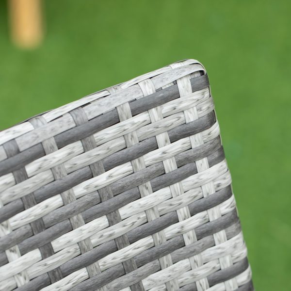 7pc Rattan Garden Furniture Dining Set Wicker Patio Conservatory Seater - Image 7