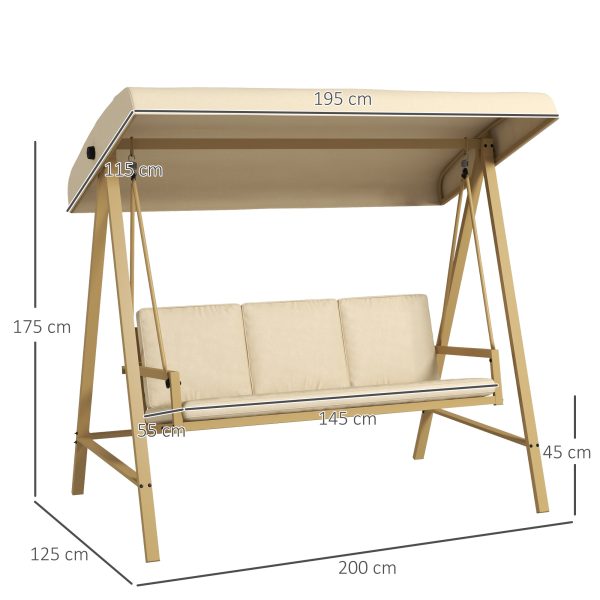 Outsunny Metal Pergola Patio Sun Shelter Grape Tent Retractable Canopy UV Cut - Image 8