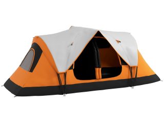 Outsunny 2 Room Camping Tent with Waterproof Rainfly & Screen Panels