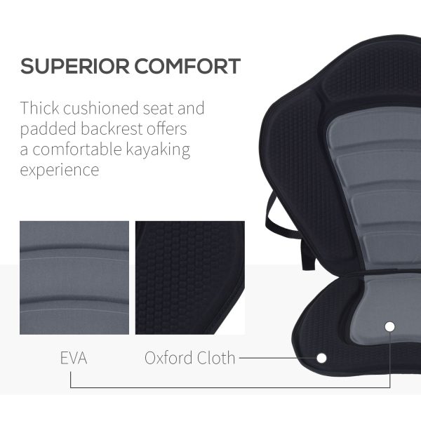 Universal Kayak Seat Sit On Top Canoe Back Rest Detachable Fishing Boat HOMCOM - Image 4