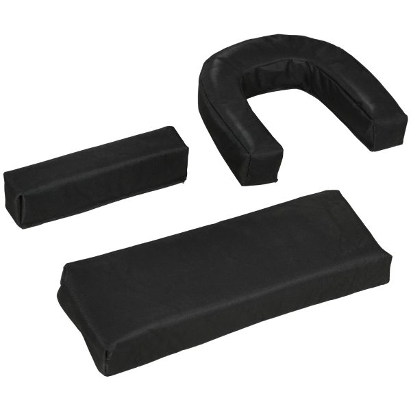 Outsunny Folding Sun Lounger Set of 2 Reclining Chair with Reading Hole Black - Image 5