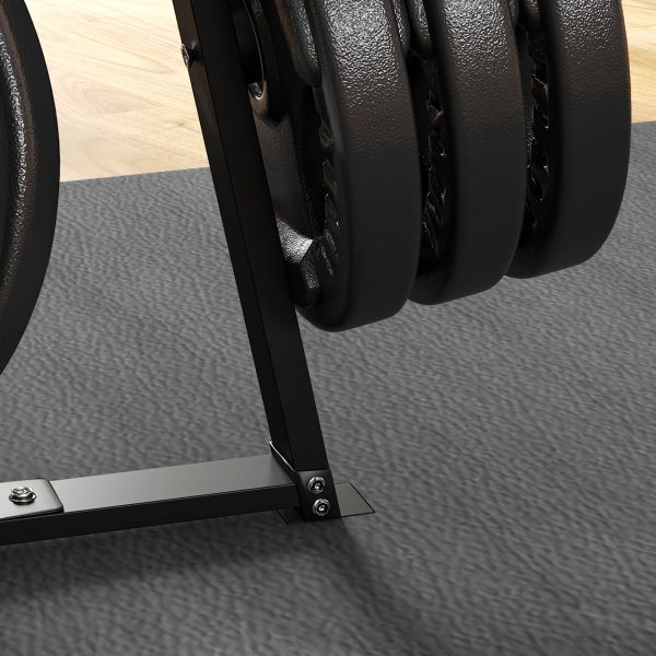 SPORTNOW Weight Plate Storage Rack with 6 Fasten Clamps, Max Load 300kg - Image 8