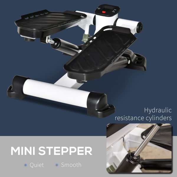 HOMCOM Portable Mini Stepper Step Machine for Home Gym Office Exercise Workout - Image 6