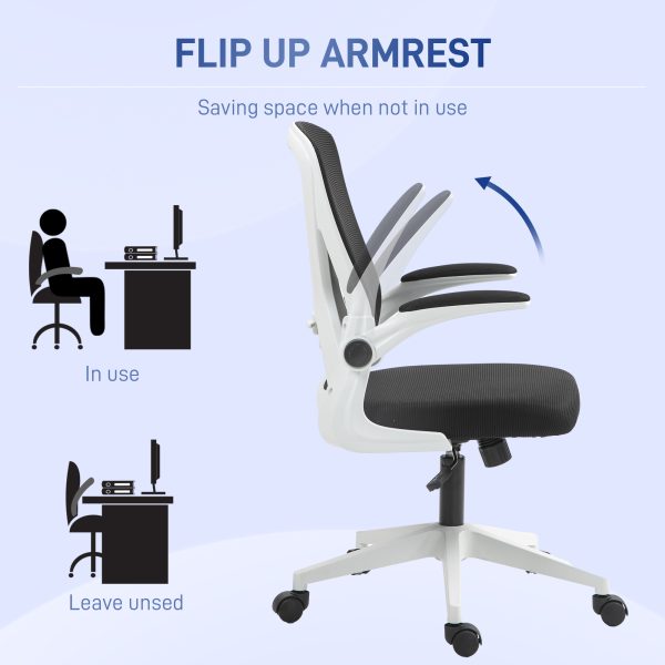 Vinsetto Mesh Office Chair Computer Chair with Swivel Wheels for Home Office - Image 6