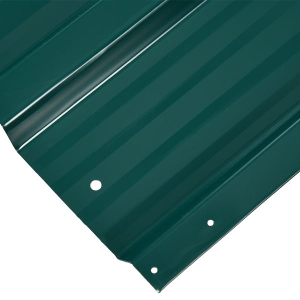 Outsunny Pack of 12 Metal Roofing Sheets for Greenhouse and Shed, Green - Image 8