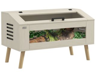 PawHut Reptile Terrarium, 140L Snake Vivarium with Tempered Glass Windows