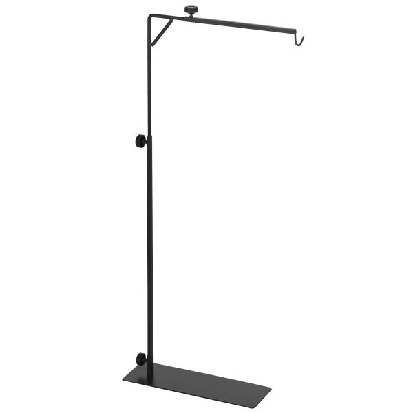 PawHut Reptile Lamp Stand, 86-129Hcm Adjustable Lamp Holder w/ Base, Hook - Image 4