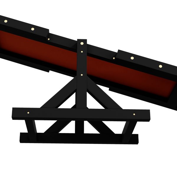 PawHut Wooden Pet Seesaw for Big Dogs with Anti-Slip Surface, Black - Image 8